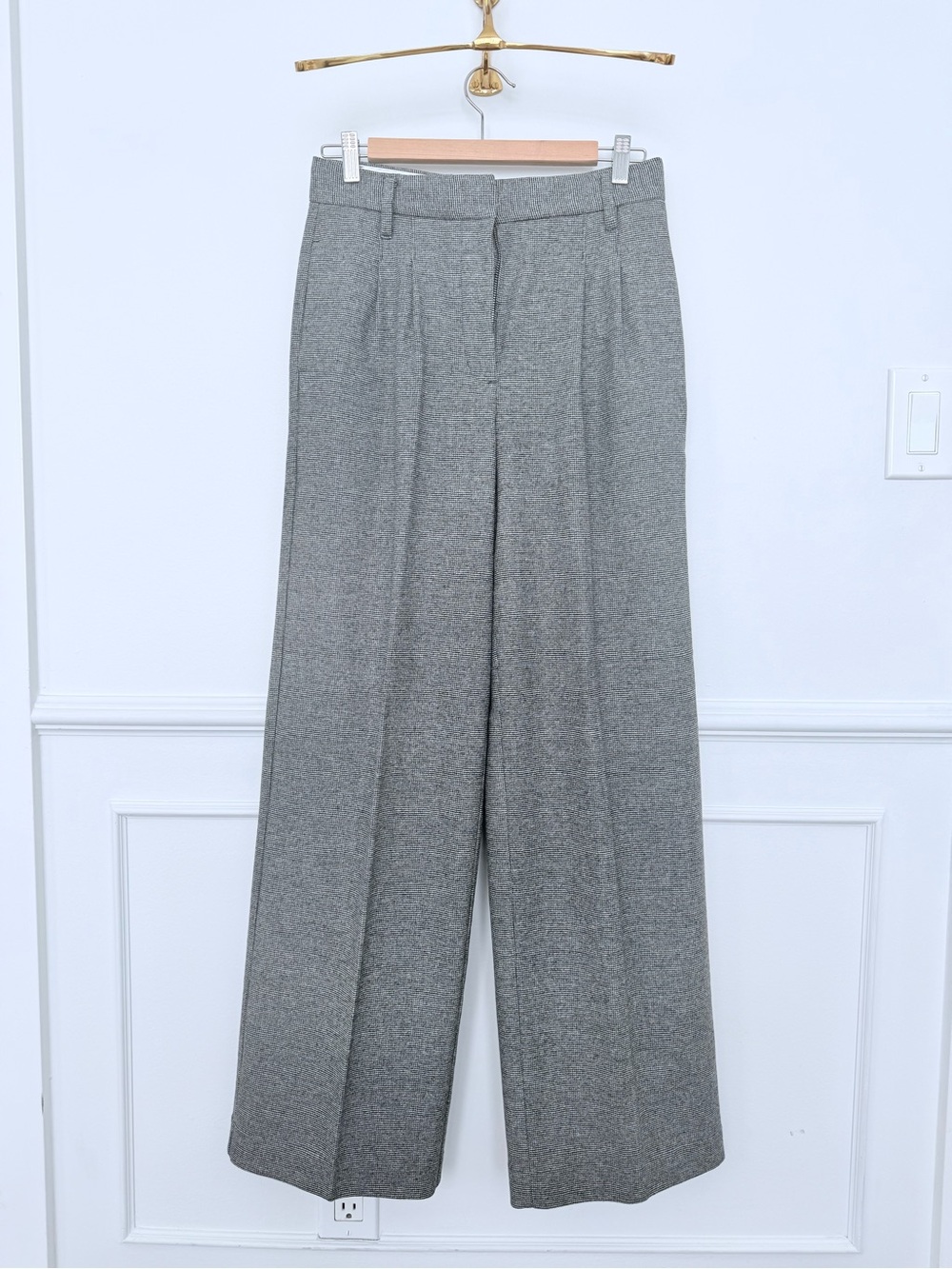 Wilfred Black Wool Blend Wide Leg Trousers - 4